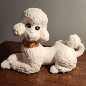VINTAGE ceramic poodle